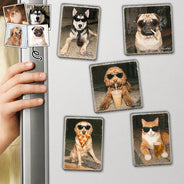 Custom Photo Cool Street Pet Pet Portrait - Personalized Acrylic Magnet - Custom Photo Cool Street Pet Pet Portrait - Personalized Acrylic Magnet