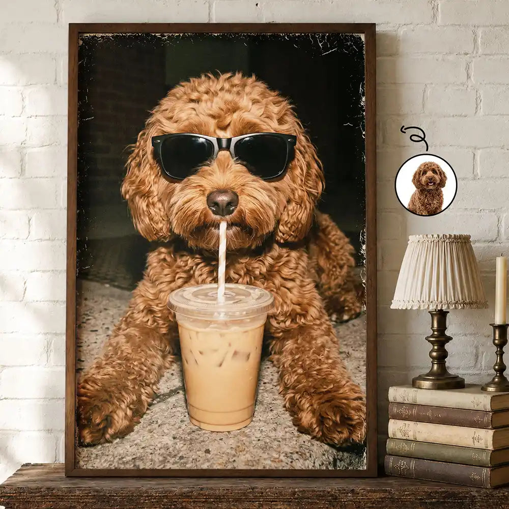 Custom Photo,Art Design,Pet Lovers,Humorous,Photo - Cool Street Pet - Custom Photo Cool Street Pet Portrait - Personalized Poster