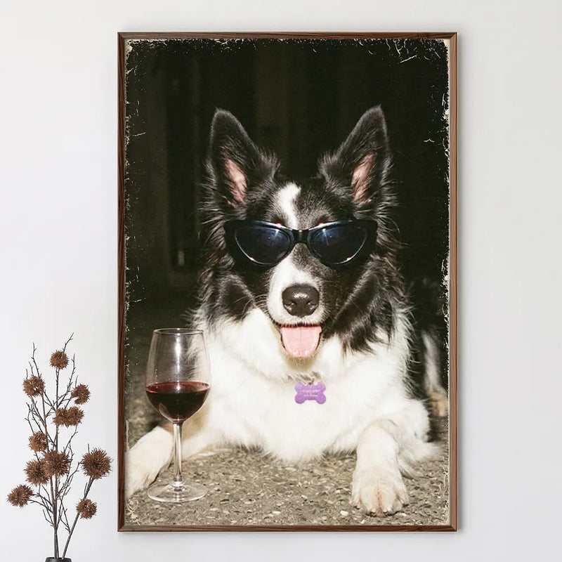 Custom Photo,Art Design,Pet Lovers,Humorous,Photo - Cool Street Pet - Custom Photo Cool Street Pet Portrait - Personalized Poster