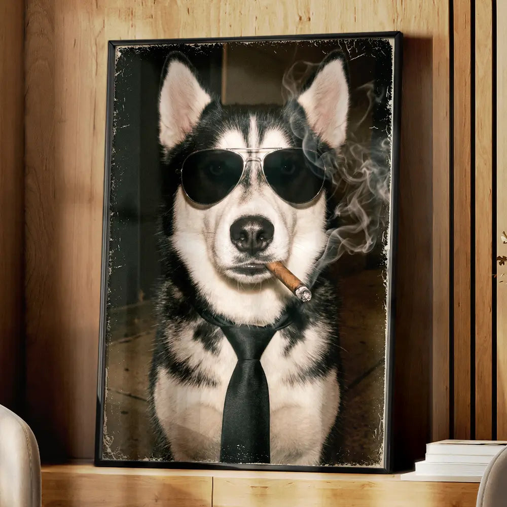 Custom Photo,Art Design,Pet Lovers,Humorous,Photo - Cool Street Pet - Custom Photo Cool Street Pet Portrait - Personalized Poster