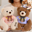 Adorable,Custom Photo,Gift For Couples,Upload Full Photo - Custom Photo Couple I Love You Beary Much - Personalized Hugging Bear