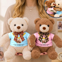 Adorable,Custom Photo,Gift For Couples,Upload Full Photo - Custom Photo Couple I Love You Beary Much - Personalized Hugging Bear