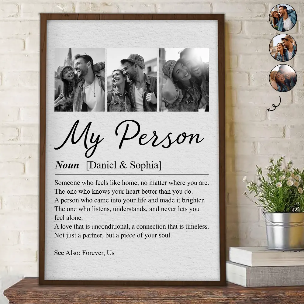 Custom Photo Couple My Person - Personalized Poster