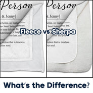 Custom Photo,Gift For Couples,LGBT,Old Couples,Gift For Women,Gift For Men,Gift For Husband,Gift For Wife,Gift For Boyfriend,Gift For Girlfriend,Love - Custom Photo Couple My Person Definition - Personalized Fleece Blanket, Sherpa Blanket