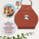 Gift For Couples, Gift For Husband, Love, Gift For Boyfriend - Custom Photo Couple Thanks For Being My Husband - Personalized Leather Pocket Hug