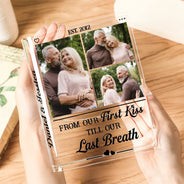 Gift For Couples,LGBT,Gift For Women,Gift For Men,Gift For Wife,Gift For Husband,Gift For Boyfriend,Gift For Girlfriend,Love - Custom Photo Couple To Many More Chapters Together - Personalized Acrylic Book Vase