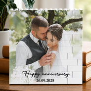 Custom Photo, Anniversary, Gift For Couples, Romantic, Dynamic Photo - Custom Photo Couple Together & Forever - Personalized Building Brick Blocks