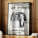 Gift For Couples, Married Couple, Custom Photo, Wedding Anniversary, Romantic, Upload Full Photo - Custom Photo Couple Wedding Anniversary - Personalized Poster