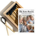 Gift For Couples,Old Couples,Wedding,Wedding Anniversary,Love - Custom Photo Couple Wedding Anniversary - Personalized Wooden Matchbox