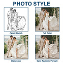 Gift For Couples, Married Couple, Custom Photo, Wedding, Romantic, Remove BG Photo - Custom Photo Couples Wedding Engaged Bachelor Party - Personalized Fabric Tie Patch