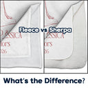 Gift For Couples, Married Couple, Custom Photo, Art Design, Wedding, Romantic, Photo - Pencil Sketch - Remove BG - Custom Photo Couples Wedding Engaged Bachelor Party - Personalized Fleece Blanket, Sherpa Blanket