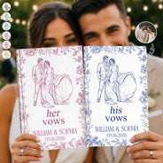 Gift For Couples, Married Couple, Custom Photo, Wedding, Romantic, Remove BG Photo - Custom Photo Couples Wedding Engaged Bachelor Party - Personalized Hardcover Journal