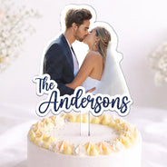 Custom Photo,Romantic,Gift For Couples,Wedding,Remove BG Photo - Custom Photo Couples Wedding Engagement - Personalized Acrylic Cake Topper