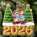 Adorable,Art Design,Christmas,Gift For Kids,Photo - Crochet Doll Effect - Custom Photo Crochet Doll Effect Kids - Personalized Custom Shaped Acrylic Ornament