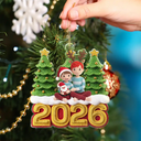 Adorable,Art Design,Christmas,Gift For Kids,Photo - Crochet Doll Effect - Custom Photo Crochet Doll Effect Kids - Personalized Custom Shaped Acrylic Ornament