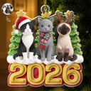 Art Design,Playful,Christmas,Pet Lovers,Photo - Crochet Doll Effect - Custom Photo Crochet Doll Effect Pet Dog Cat - Personalized Custom Shaped Acrylic Ornament