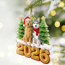 Art Design,Playful,Christmas,Pet Lovers,Photo - Crochet Doll Effect - Custom Photo Crochet Doll Effect Pet Dog Cat - Personalized Custom Shaped Acrylic Ornament