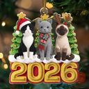 Art Design,Playful,Christmas,Pet Lovers,Photo - Crochet Doll Effect - Custom Photo Crochet Doll Effect Pet Dog Cat - Personalized Custom Shaped Acrylic Ornament