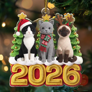 Art Design,Playful,Christmas,Pet Lovers,Photo - Crochet Doll Effect - Custom Photo Crochet Doll Effect Pet Dog Cat - Personalized Custom Shaped Acrylic Ornament
