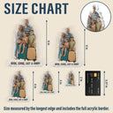 Gift For Husband, Gift For Father, Family, Love - Custom Photo Best Dad Ever - Personalized Acrylic Fridge Magnet