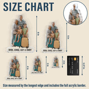 Gift For Husband, Gift For Father, Family, Love - Custom Photo Best Dad Ever - Personalized Acrylic Fridge Magnet