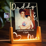 Gift For Father,Gift For Mother,Custom Photo,Love - Custom Photo Daddy Mommy Forever Your Little Baby - Personalized Night Light