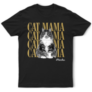 Playful, Custom Photo, Pet Lovers, Remove BG Photo - Custom Photo Dog Mama Cat Mama Dog Dad - Personalized T Shirt