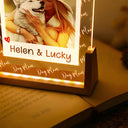 Pet Mom, Custom Photo, Love, Happy - Custom Photo Dog Mom Pet Lover Polaroid Art Style - Personalized Night Light