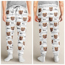 Custom Photo, Pet Lovers, Happy - Custom Photo Dog & Cat Pet Portrait - Personalized Pajama Pants