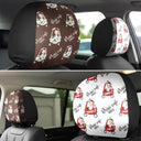 Gift For Grandpa, Gift For Father, Custom Photo, Funny - Custom Photo Drive Safe Daddy Grandpa Fun Little Kid - Personalized Car Headrest Covers