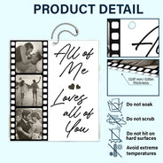 Gift For Couples,Gift For Husband,Gift For Wife,Gift For Girlfriend,Gift For Boyfriend,Love - Custom Photo Drive Safe I Love You Couples Film Roll - Personalized Acrylic Car Hanger
