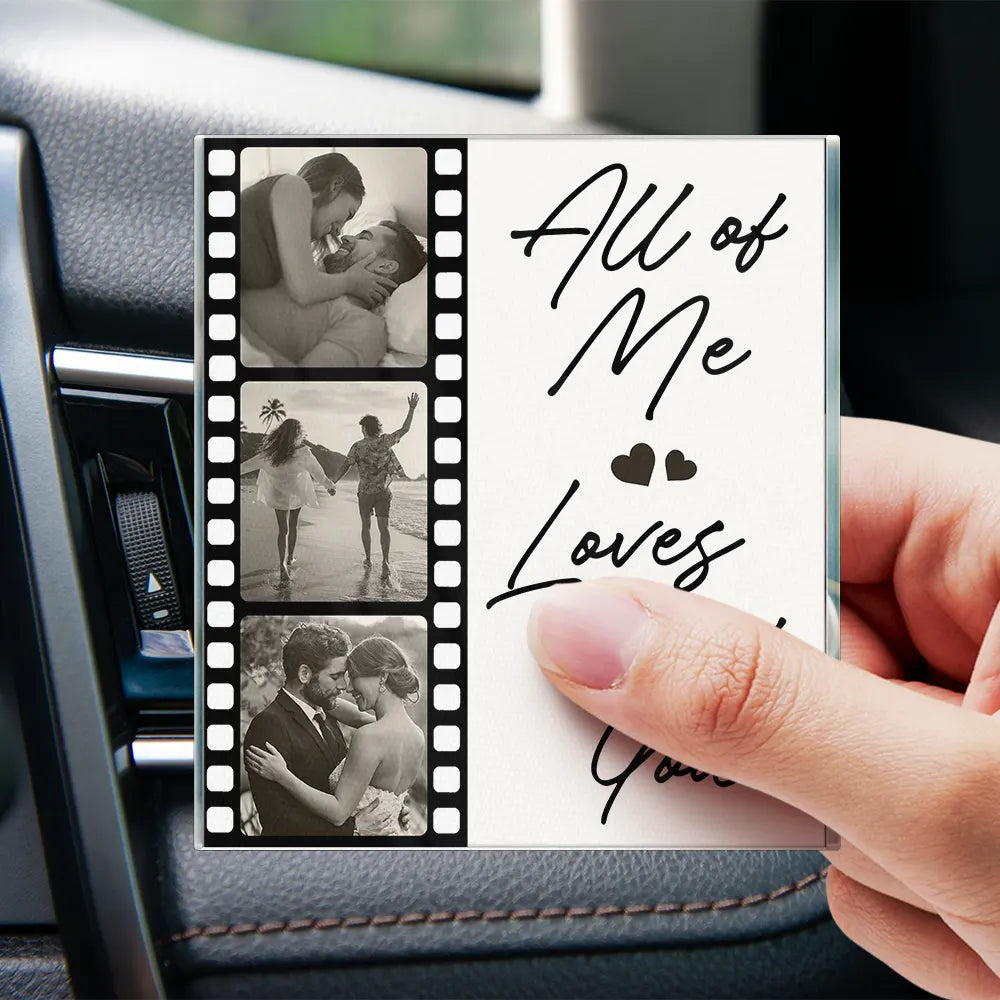 Gift For Couples,Gift For Husband,Gift For Wife,Gift For Girlfriend,Gift For Boyfriend,Love - Custom Photo Drive Safe I Love You Couples Film Roll - Personalized Acrylic Car Vent Clip