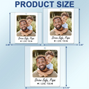 Gift For Father,Custom Photo,Adorable,Dynamic Photo - Custom Photo Drive Safe I Love You Dad Papa - Personalized Acrylic Car Hanger