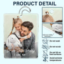 Gift For Father,Gift For Mother,Happy,Custom Photo - Custom Photo Drive Safe We Love You Family - Personalized Acrylic Car Hanger