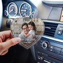 Gift For Father, Gift For Mother, Happy, Custom Photo - Custom Photo Drive Safe We Love You Lovely Family - Personalized Custom Shaped Acrylic Car Visor Clip