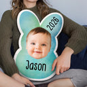 Easter,Happy,Gift For Kids,Parents - Custom Photo Easter Bunny Peeps - Personalized Custom Shaped Pillow