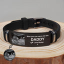 Custom Photo,New baby,New Dad,Gift For Father,Non-Eng,Photo,Adorable - Custom Photo Expecting Dad Now You Can Carry Me Too - Personalized Engraved Bracelet