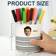 Funny,Gift For Yourself - Custom Photo F This Hidden - Personalized Rotating Pen Holder
