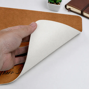 Gift For Husband,Gift For Grandpa,Gift For Father,Dad - Children,Grandpa - Grandkids,Photo - Faceless Portrait ,Sentimental - Custom Photo Faceless Portrait Best Dad Papa Ever We Love You - Personalized Leather Desk Mat