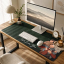 Gift For Husband,Gift For Grandpa,Gift For Father,Dad - Children,Grandpa - Grandkids,Photo - Faceless Portrait ,Sentimental - Custom Photo Faceless Portrait Best Dad Papa Ever We Love You - Personalized Leather Desk Mat