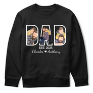 Gift For Grandpa,Gift For Father,New Dad,Non-Eng,Photo - Faceless Portrait ,Adorable - Custom Photo Faceless Portrait Dad Papa Portrait - Personalized T Shirt