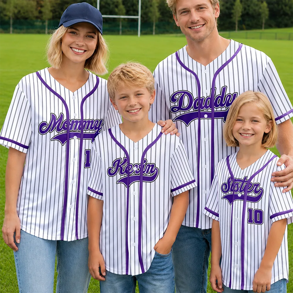 Baseball, Art Design, Back To School, Proud, Custom Photo, Family, Summer, Photo - Pencil Sketch - White BG - Custom Photo Pencil Sketch Art Family Mommy Daddy Baseball - Personalized Baseball Jersey Shirt