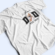 Gift For Grandpa,Gift For Father,New Dad,Non-Eng,Photo - Faceless Portrait ,Adorable - Custom Photo Faceless Portrait New Dad New Mom - Personalized T Shirt