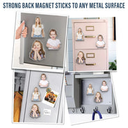 Non-Eng,Family - Custom Photo Family Member With Names - Personalized Acrylic Fridge Magnet