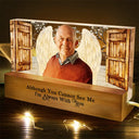 Family,Memorial,Custom Photo,Love - Custom Photo Family Memorial I'm Always With You Open Door - Personalized Rectangle LED Light