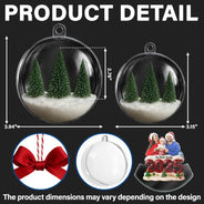 Christmas,Family,Gift For Sibling,Happy - Custom Photo Family Siblings Best Friends Make Christmas Great - Personalized 3D Acrylic Ball Ornament