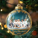 Family,Pet Lovers,Pet Mom,Pet Dad,Pet Couple,Dog Lovers,Dog Couple,Dog Mom,Dog Dad,Cat Lovers,Cat Mom,Cat Dad,Cat Couple,Happy,Gift For Grandpa,Gift For Grandma,Gift For Grandkids,Top Market,Christmas - Custom Photo Family Together - Personalized Custom Shaped Acrylic Ornament