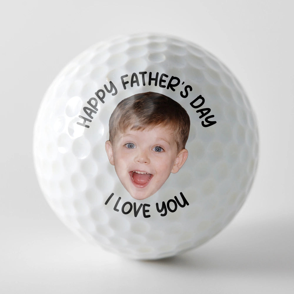 Custom Photo,Golf,Sport Dad,Gift For Father,Photo,Adorable - Custom Photo First Father's Day Together - Personalized Golf Ball