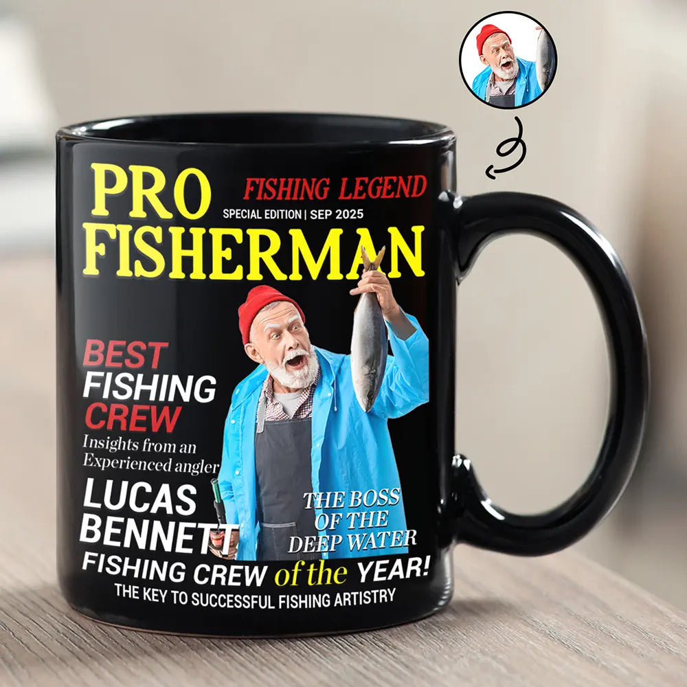 Custom Photo Fisherman Of The Year - Personalized Mug