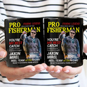 Gift For Father,Gift For Grandpa,Custom Photo,Happy - Custom Photo Fisherman Of The Year - Personalized Mug